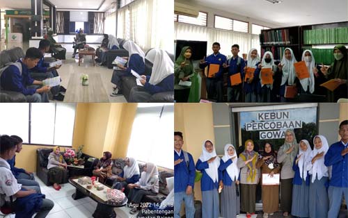 Bimbingan Pemustaka kepada Siswa dan Siswi Sekolah Menengah Kejuruan (SMK) Negeri 4 Gowa, Sulawesi Selatan